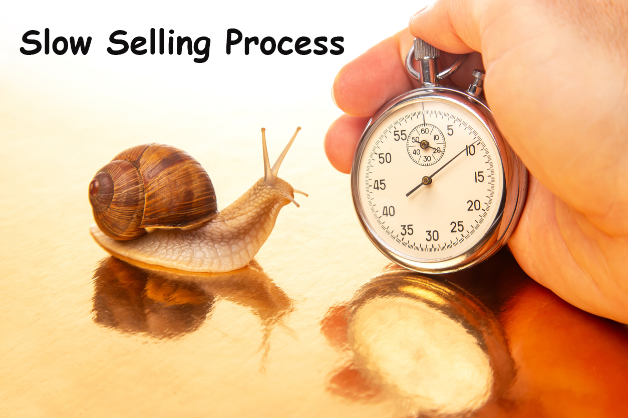The business selling process is very slow
